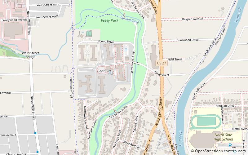 Brookview–Irvington Park Historic District location map