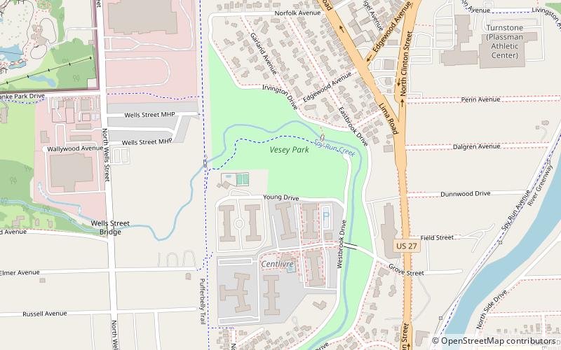 vesey park fort wayne location map