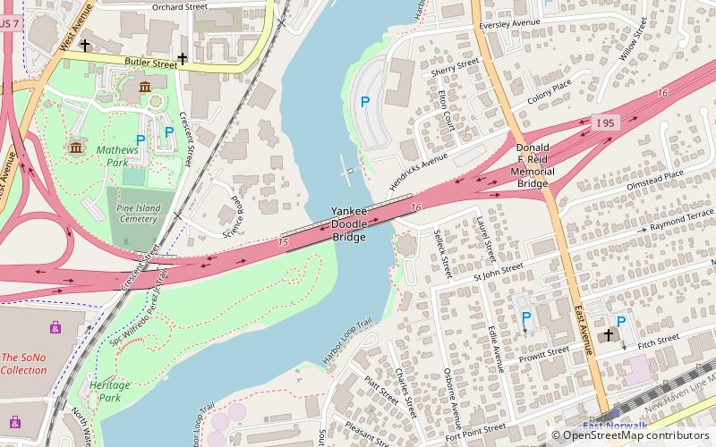 yankee doodle bridge norwalk location map