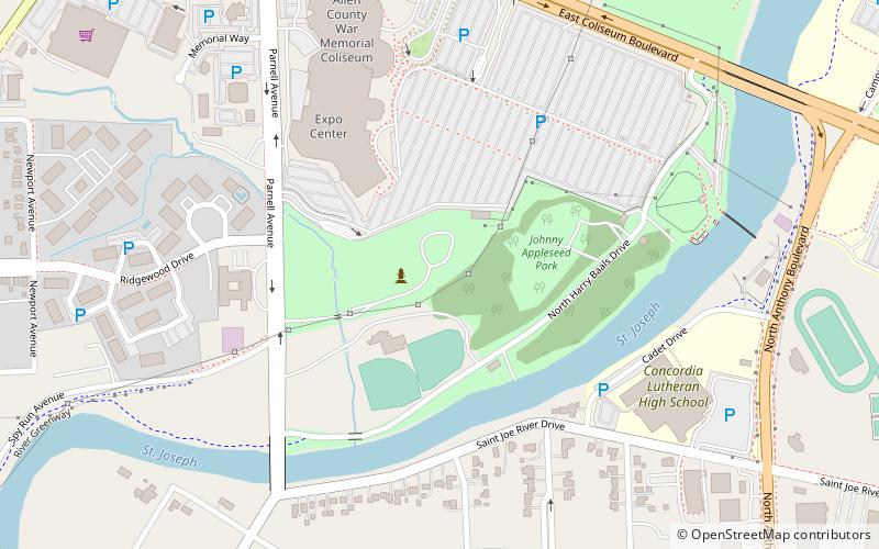 Johnny Appleseed Park location map