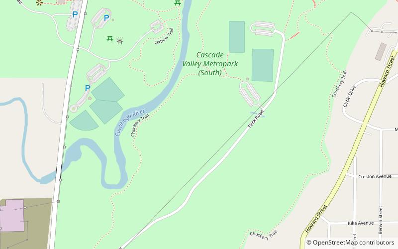 cascade valley metro park south akron location map