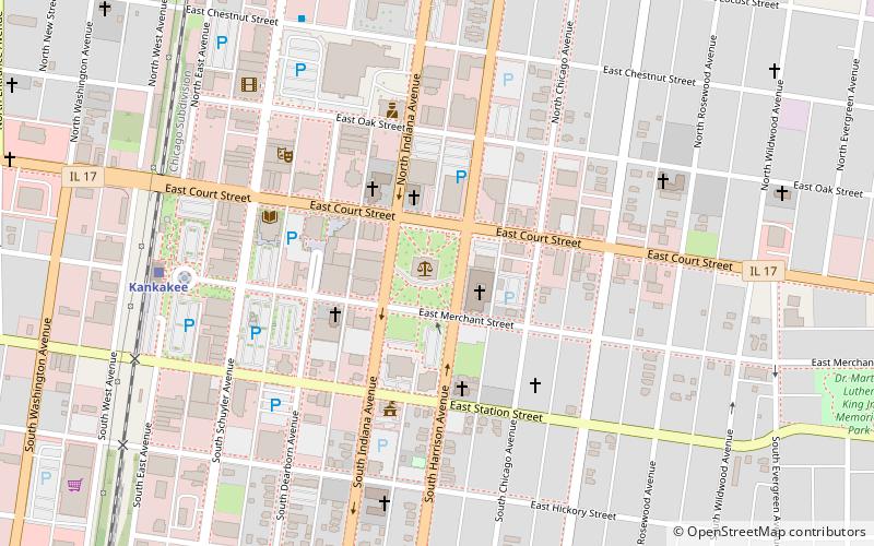 Kankakee County Courthouse location map