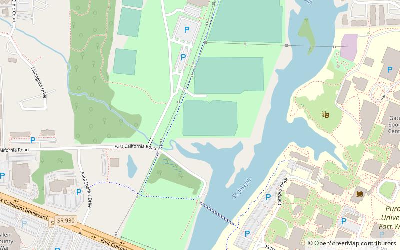 Hefner Soccer Complex location map