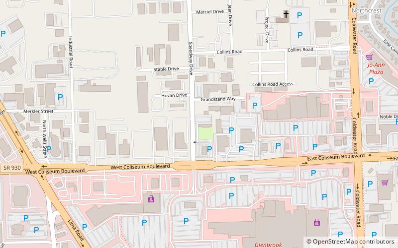 Fort Wayne Putt-Putt Fun Center location map