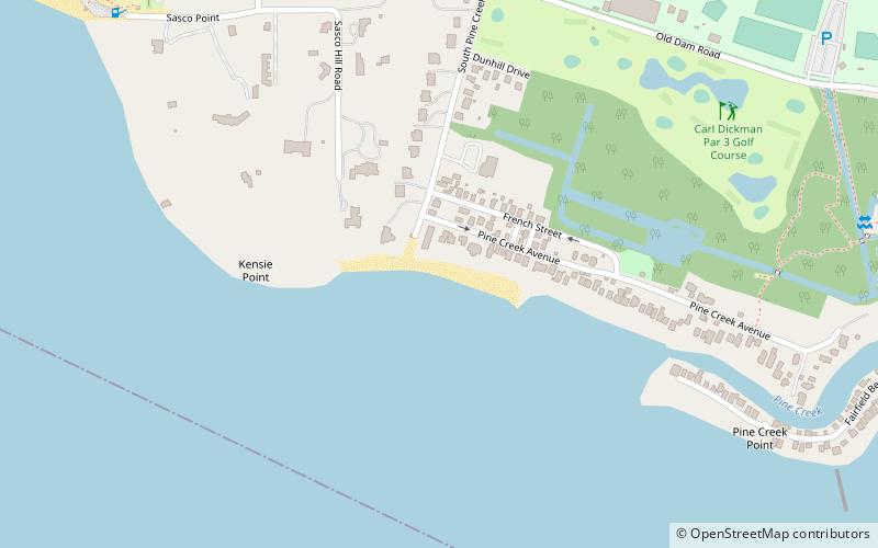 south pine creek beach fairfield location map