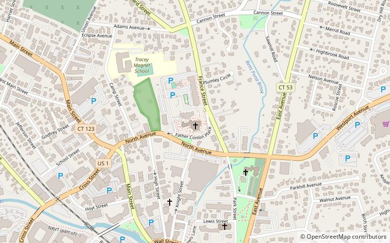 st philip church norwalk location map