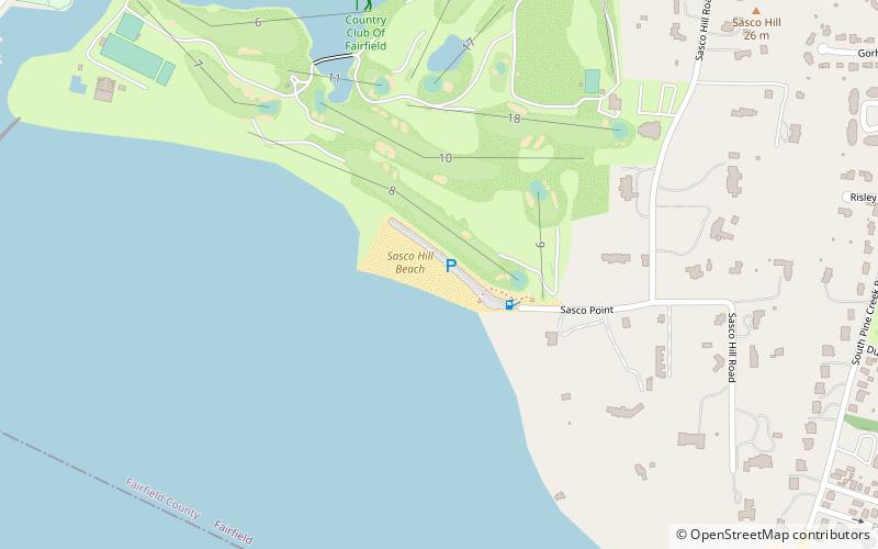 sasco hill beach fairfield location map