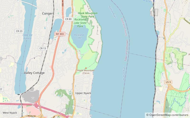 Nyack Beach State Park location map