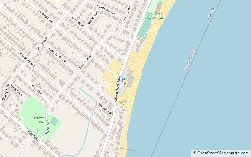 penfield beach fairfield location map