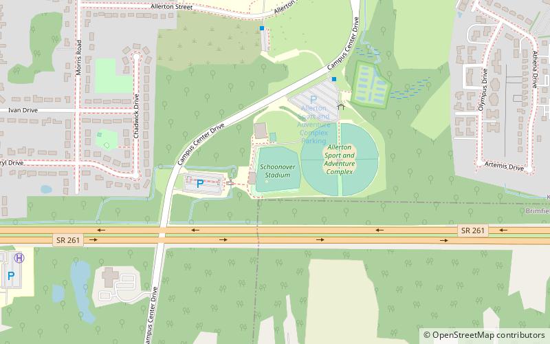 Schoonover Stadium location map