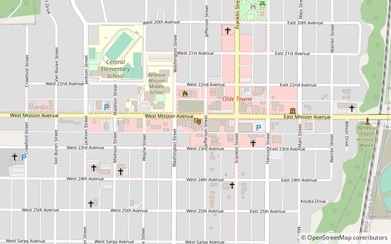 Bellevue Little Theatre location map