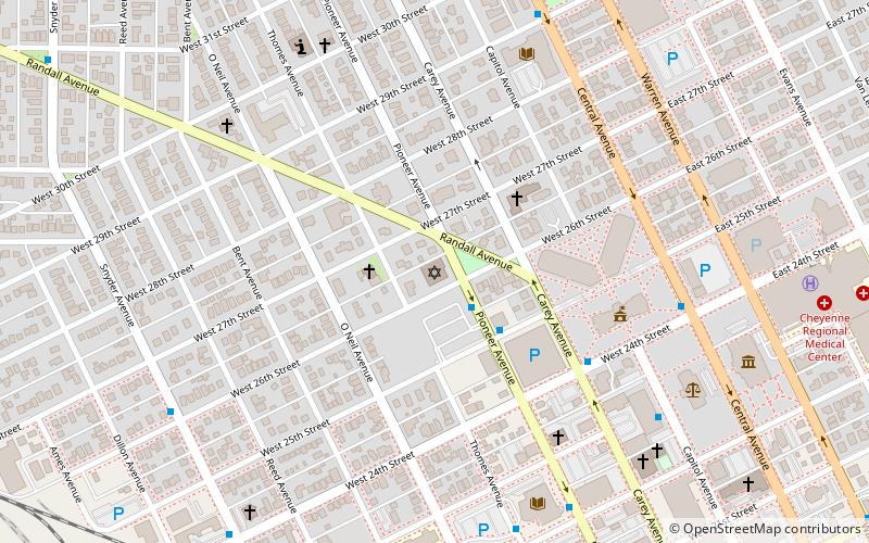 Mt. Sinai Synagogue location map