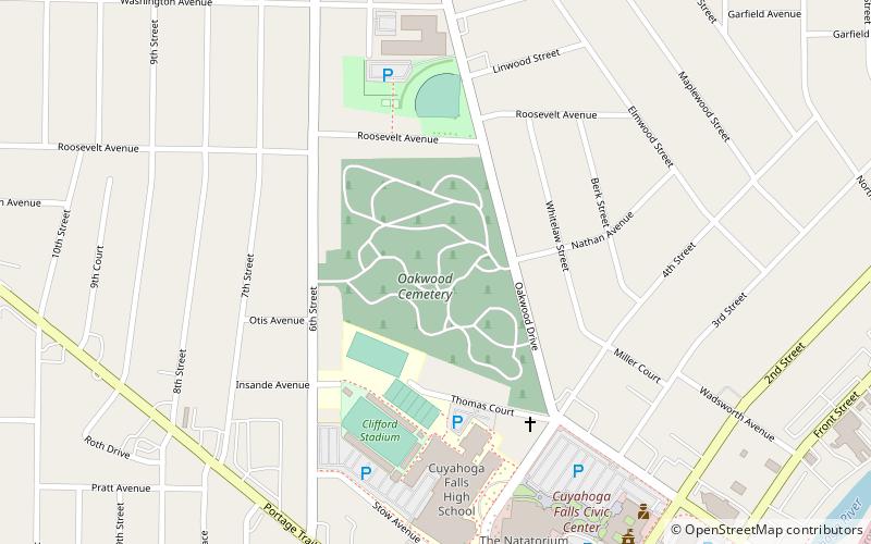 Oakwood Cemetery Chapel location map