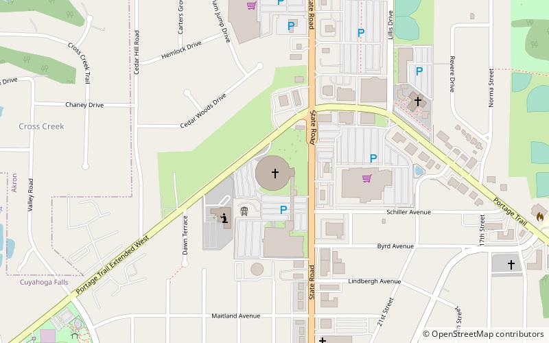 cathedral of tomorrow cuyahoga falls location map