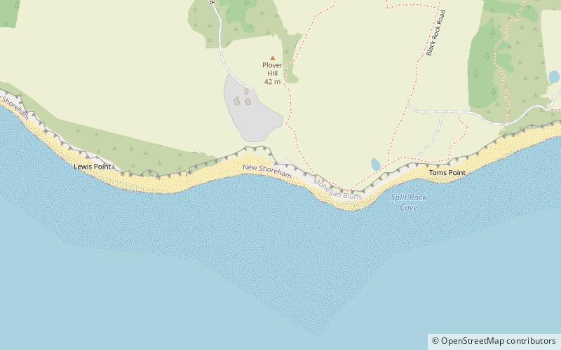 black rock beach block island location map