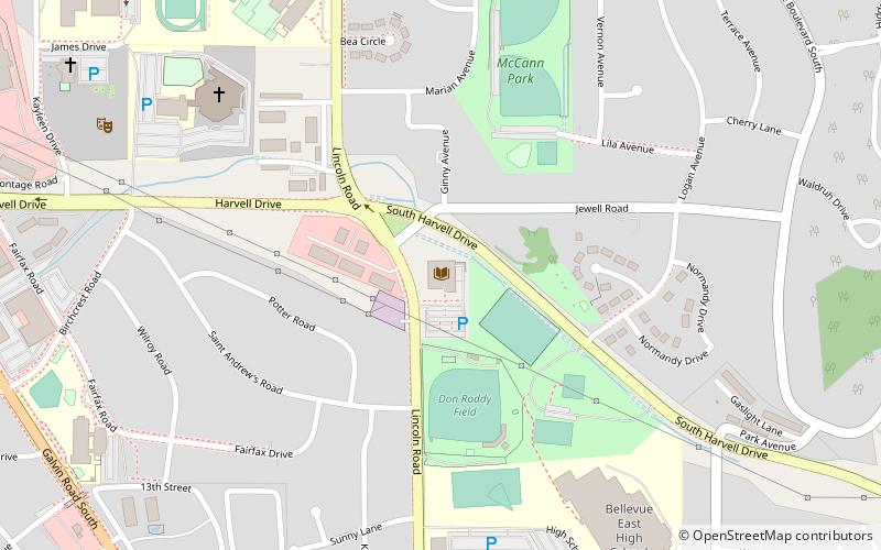 Bellevue Public Library location map