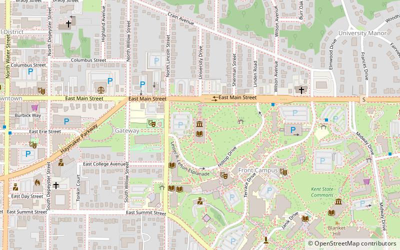 Kent State University Museum location map