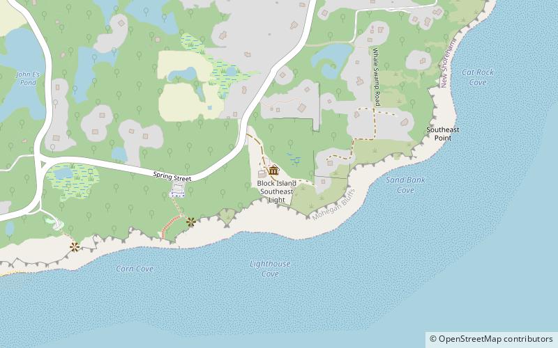 Phare sud-est de Block Island location map