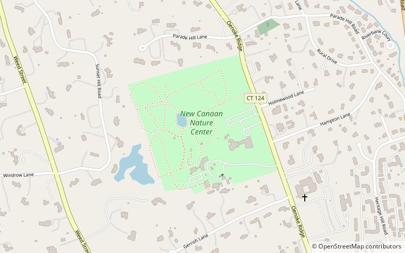 New Canaan Nature Center location map