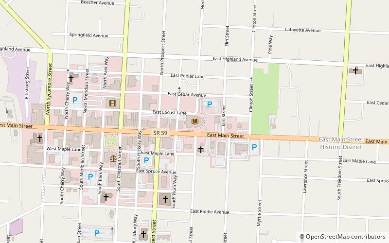 Reed Memorial Library location map