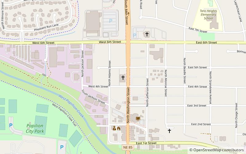 First Lutheran Church Papillion location map