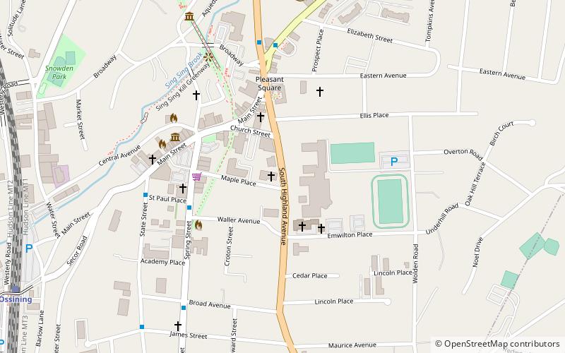 First Baptist Church of Ossining location map