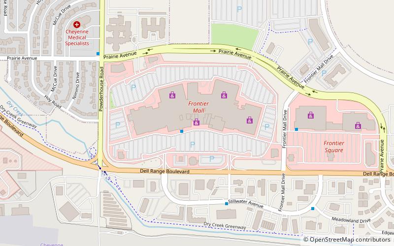 Frontier Mall location map