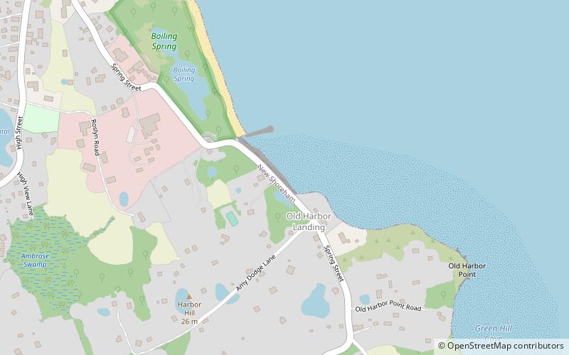 pebbly beach block island location map