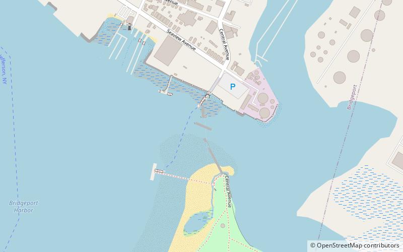 pleasure beach bridge bridgeport location map