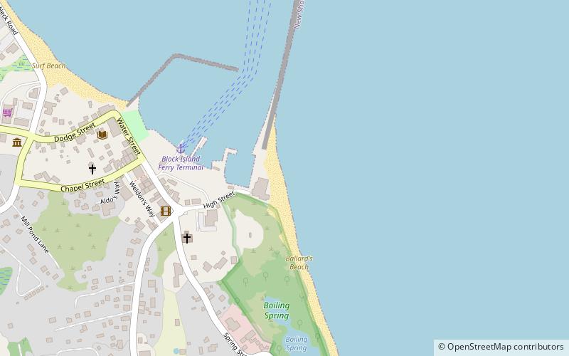 ballards beach block island location map