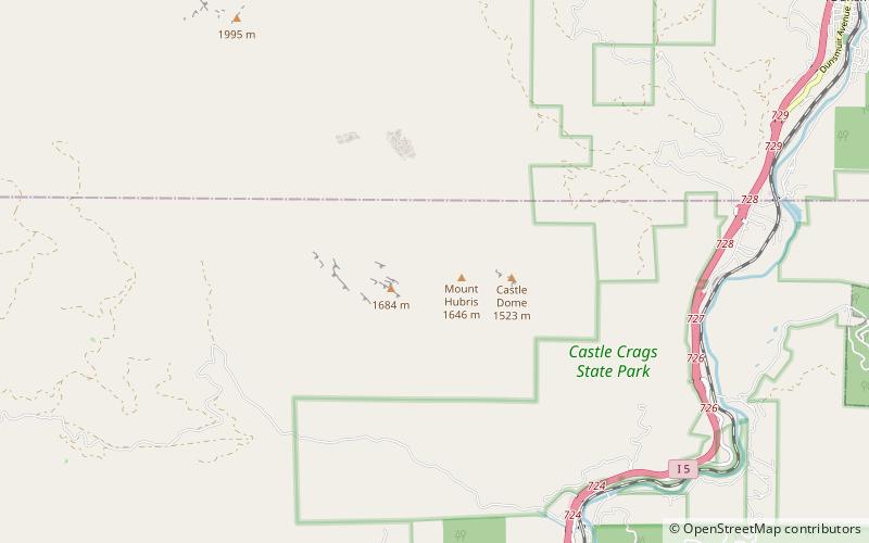 Castle Crags location map