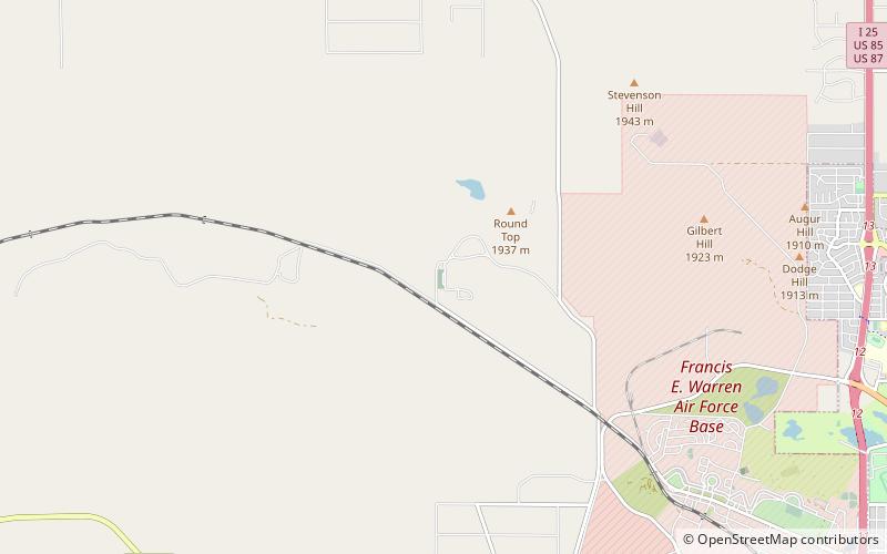 Cheyenne National Cemetery location map