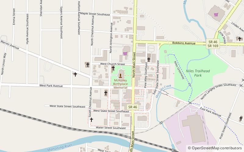 National McKinley Birthplace Memorial location map