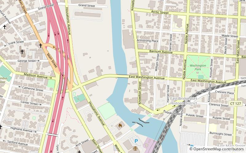 East Washington Avenue Bridge location map