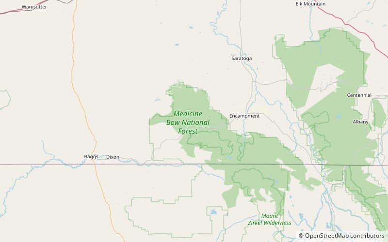 ferris haggarty mine site medicine bow routt national forest location map