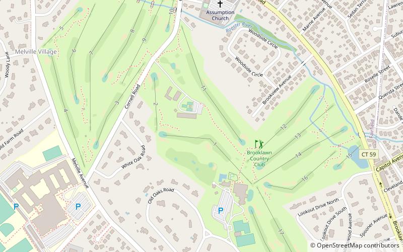 Brooklawn Country Club location map