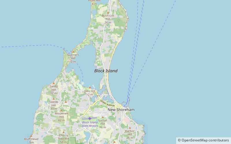 Block Island Historical Society location map
