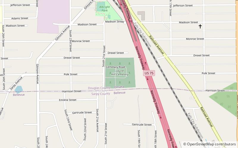 laurel hill cemetery omaha location map