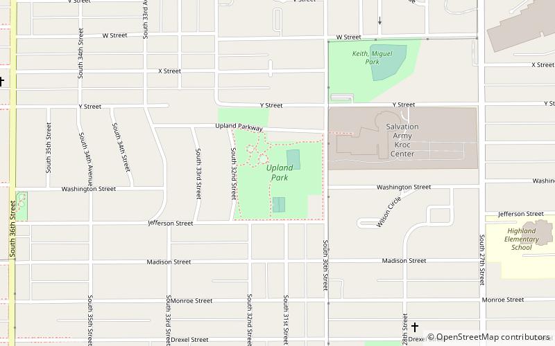 Upland Park location map