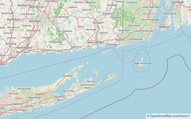 Phare de Little Gull Island location map