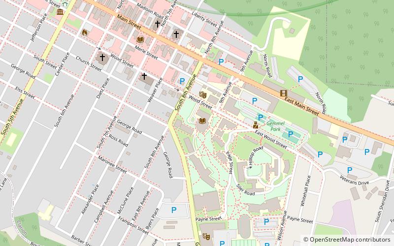 clarion university of pennsylvania location map