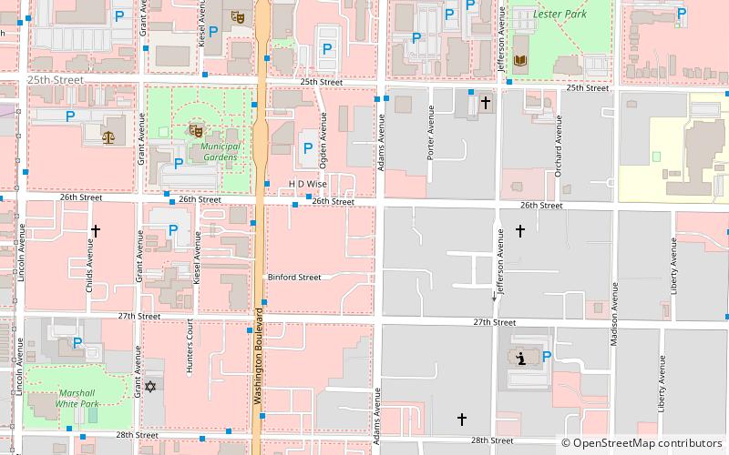 Jefferson Avenue Historic District location map