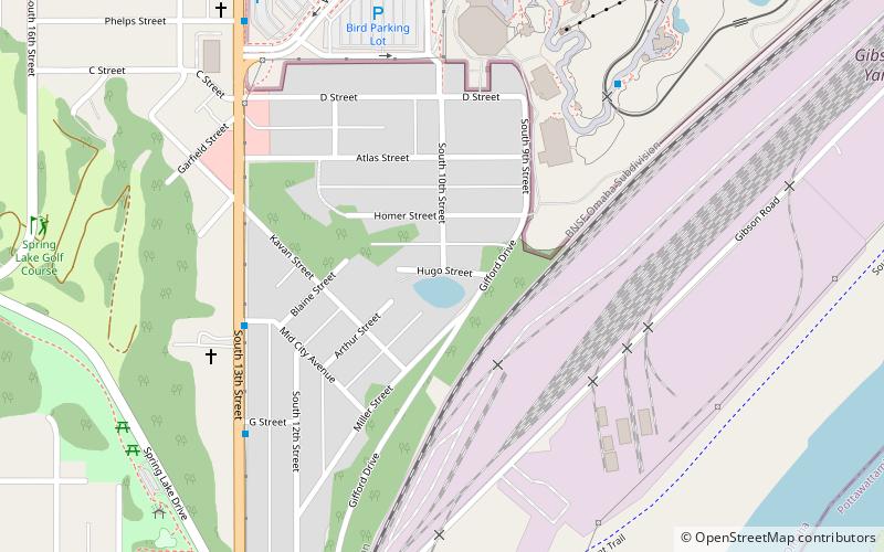 South 10th Street location map