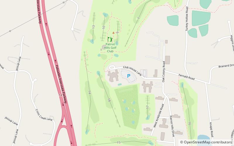 Patriot Hills Golf Course location map