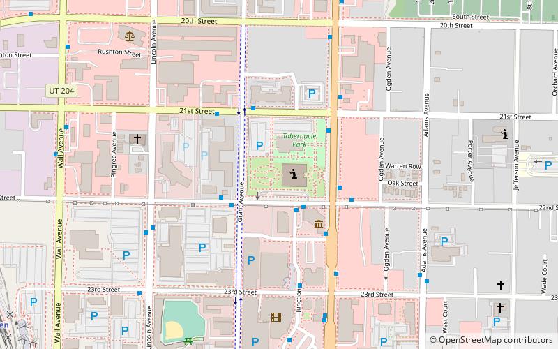 Ogden Utah Temple location map