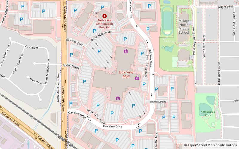 Oak View Mall location map