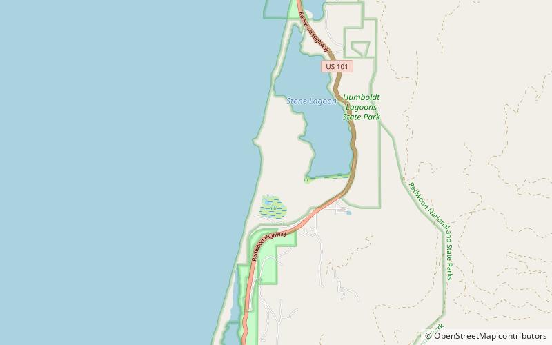 Humboldt Lagoons State Park location map