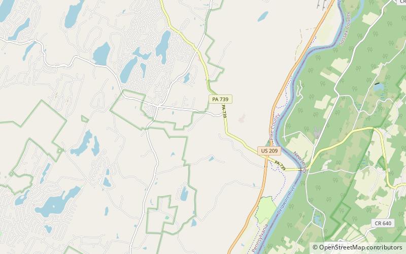 Dingmans Falls location map
