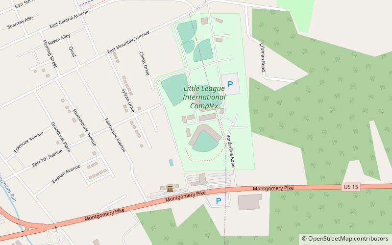 Peter J. McGovern Little League Museum location map