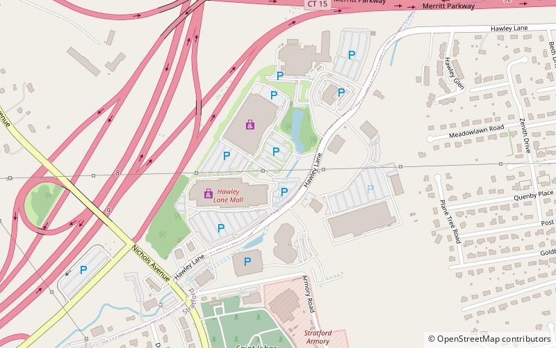 Hawley Lane Mall location map